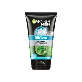 Garnier Men Oil Clear Clay D-Tox Face Wash 100g