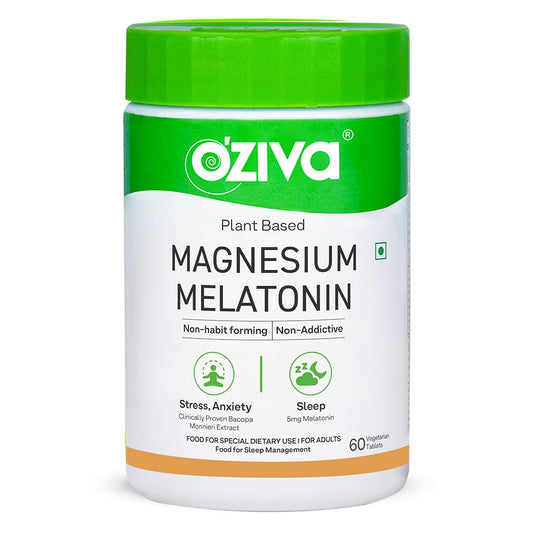 Oziva Magnesium Melatonin (60 Vegetarian Tablets)